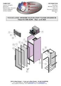 thumbnail of VUE ECLATEE ARMOIRE MATURATION VIANDE EPAISSEUR 75mm FLUIDE R290 – MàJ avril 2025