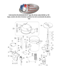 thumbnail of VUE ECLATEE EPLUCHEUSES MAP type PEL 5B de table MONO ou TRI